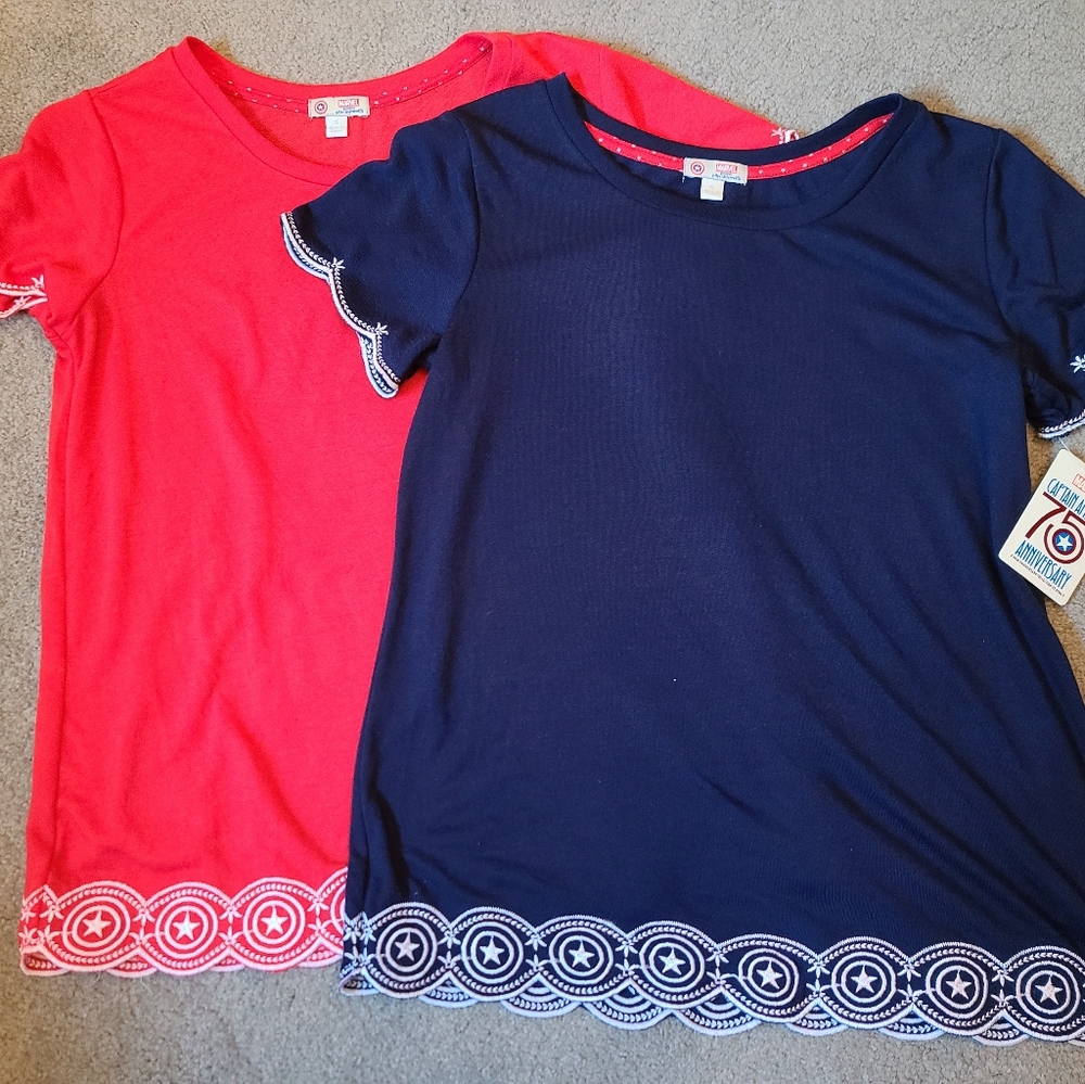 Her Universe Captain America Top (RED ONLY)